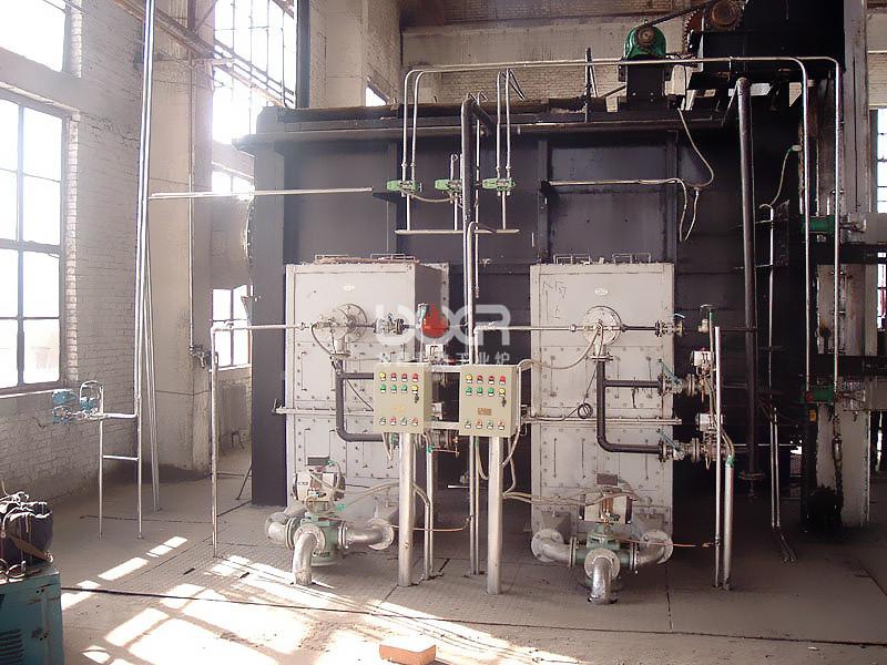 Regenerative  burner chamber type heating furnace